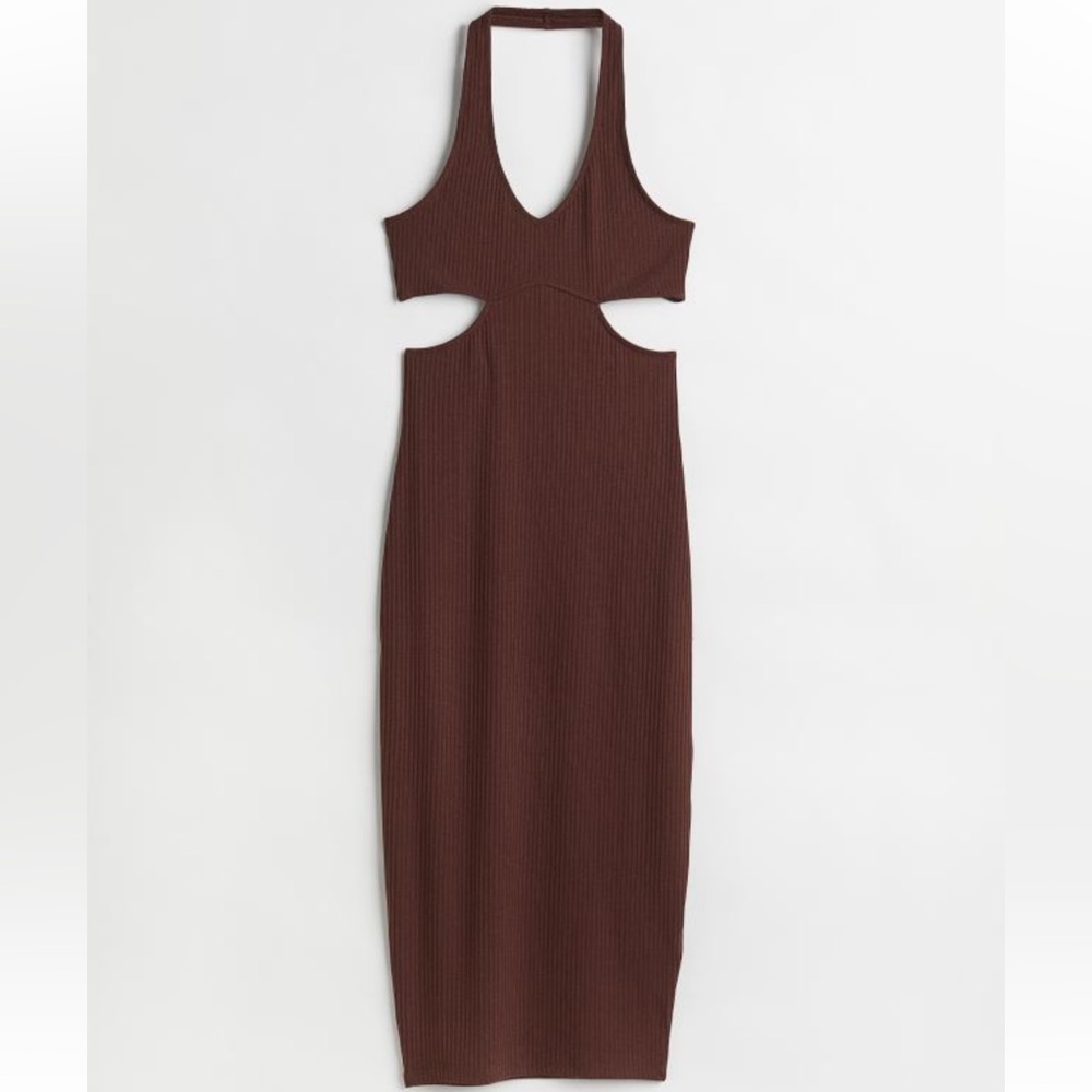 NWT Ribbed Halter Neck Dress
